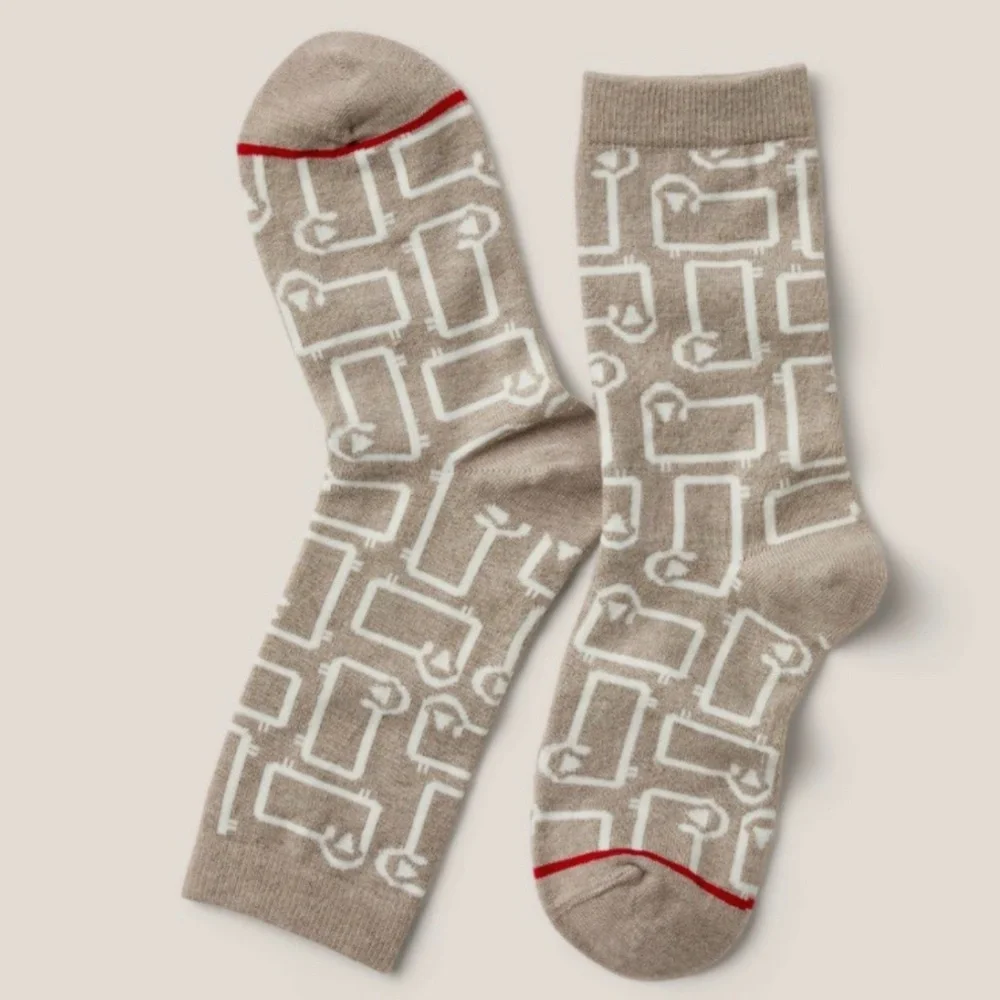 NWT Woolrich x Target Cozy Wool Blend Signature Sheep Adult Socks S/M